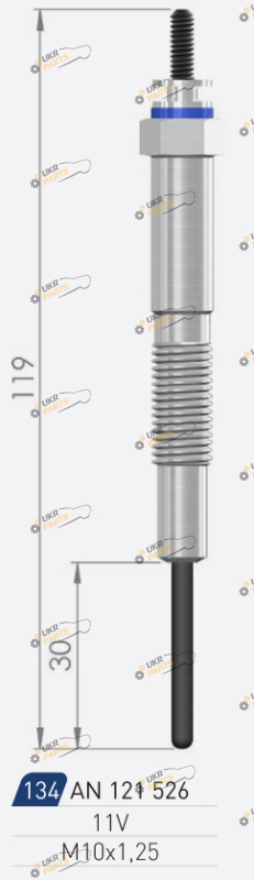 Свеча накаливания A-N PARTS 121 526